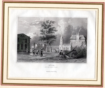 Ryde Isle of Wigth original steel engraving around 1850