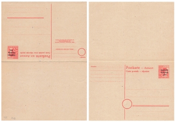 SBZ Ganzsache mit Antwortkarte 30 Pfennig 1948