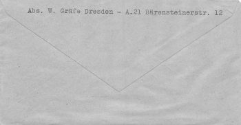 SBZ Wiederaufbau Michel 64 65 E-Brief o Dresden Loschwitz 12.2.1945
