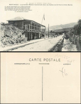St. Pierre Martinique Premierre Maison reconstruite Ruines *ca. 110