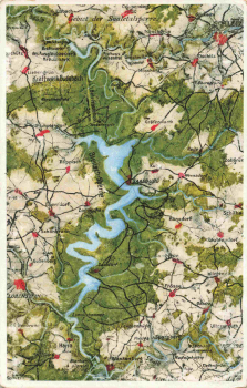 Saaletalsperre Landkartenpostkarte * um 1930