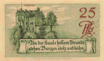 Saalfeld, Thuringia emergency money note, 1921