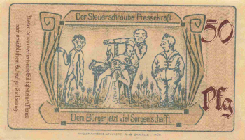 Saalfeld, Thuringia emergency money note, 1923