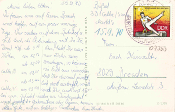 Saalfeld Thüringen Mehrbildkarte o 1970