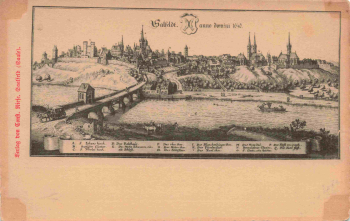 Saalfeld Thüringen Ansicht 1640 * um 1900