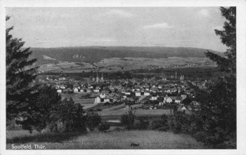 Saalfeld Thüringen Totalansicht o 1951
