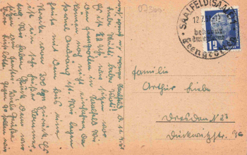 Saalfeld Thüringen Totalansicht o 1951