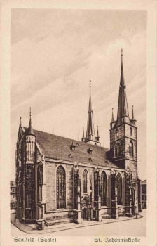 Saalfeld Thüringen St. Johanniskirche * um 1920