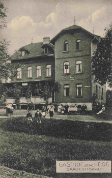 Saalfeld Thüringen Gasthof zur Heide * um 1920