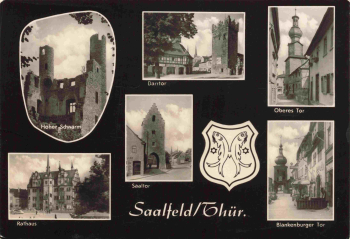 Saalfeld Thüringen Mehrbildkarte * 1963