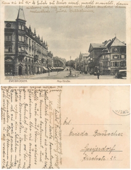 Zweibrücken Max-Strasse o ca.1910