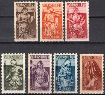 Saargebiet Michel 199-205 ** postfrisch Volksabstimmung