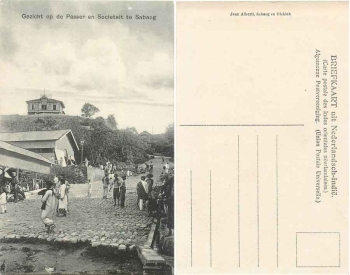 Sabang Gezicht op de Passer en Societeit Niederländisch Indien *ca. 1915