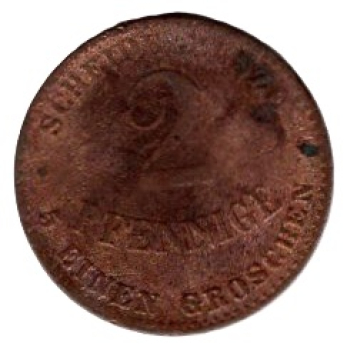 Sachsen-Coburg-Gotha 1 Pfennig 1870 Ernst II