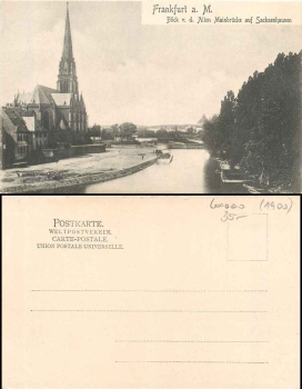 Sachsenhausen Frankfurt Main Brücke * ca.1900