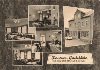01824 Kleinhennersdorf Konsum Restaurant Saxon Switzerland * 1963
