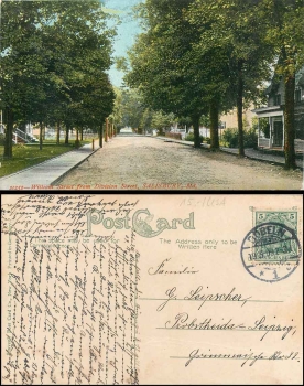 Maryland Salisbury William Street from Division Street o 19..1909Salisbury Maryland William Street from Division Street o 19.5.1909