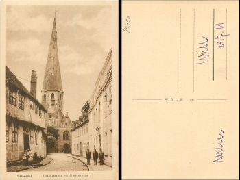 Salzwedel Lorenzstraße mit Marienkirche *ca.1920