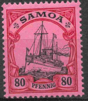 Samoa Deutsche Post Michel 15 * ungebraucht Kaiseryacht