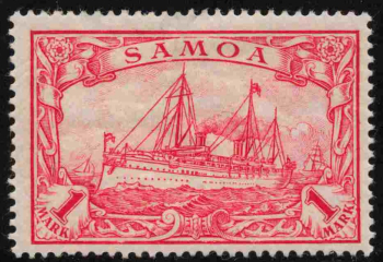 Samoa Deutsche Post Michel 16 * ungebraucht Kaiseryacht