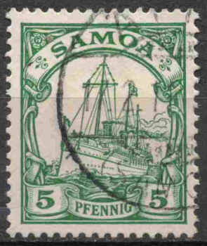 Samoa Deutsche Post Michel 8 o gestempelt Kaiseryacht