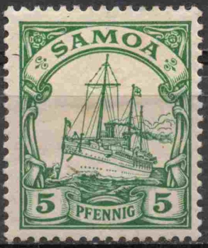 Samoa Deutsche Post Michel 8 * ungebraucht Kaiseryacht
