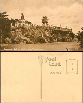 San Francisco Parapet Sutro Hights *ca.1920
