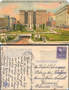 San Francisco Union Square Stockton Street o 09.09.1948