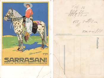 Zirkus Sarrasani Dresden Künstlerkarte C Moos * um 1912