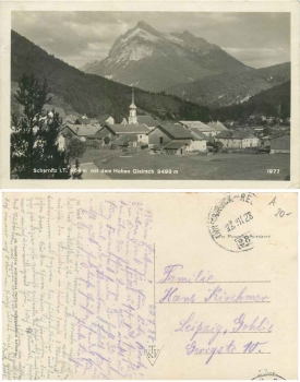 Scharnitz mit hohen Gleirsch o 23.11.1928