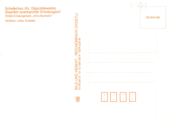 01773 Schellerhau FDGB Erholungsheim "Otto Buchwitz" * 1989