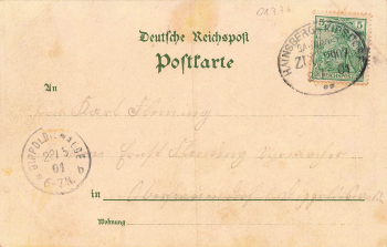 01773 Schellerhau Erzgebirge Restaurant Lorenz  und Gasthof Litho Bahnpost Hainsberg-Kipsdorf Zug 2907 1901