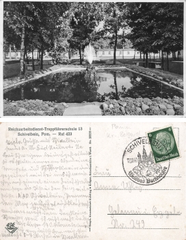 Schivelbein Pommern RAD Reich Labor Service Troop Leader School 13 Swidwin o 1940