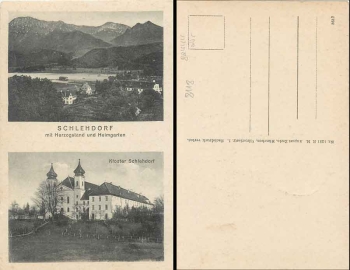 82444 Schledorf mit Herzogstand und Heimgarten * ca. 1920