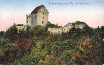 Bolkenhain Schweinhausburg Schlesien Świny * um 1920