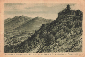 Hochstein Isergebirge Schlesien Künstlerkarte o 1921