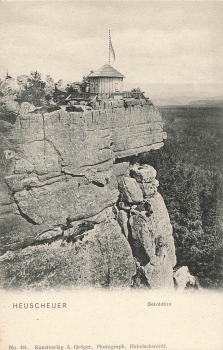 Heuscheuer Belvedere Schlesien Góry Stołowe * um 1905