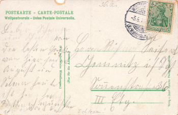 Donnerau Huhns Gasthof Schlesien Grzmiąca o 1914