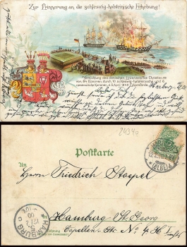 24340 Eckernfoerde Remembrance of the uprising o 12.2.1900