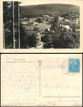 09477 lard pit on Annaberg-Buchholz (Erzgeb) 1 country postmark on postcard o 10.1.1957