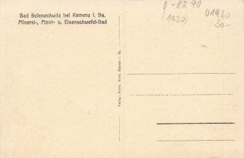 Schmeckwitz Johannisbad bei Kamenz * um 1930
