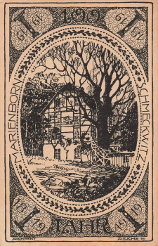 Schmeckwitz 100 Jahre Marienborn bei Kamenz Künstlerkarte Ziesche gebraucht 1919