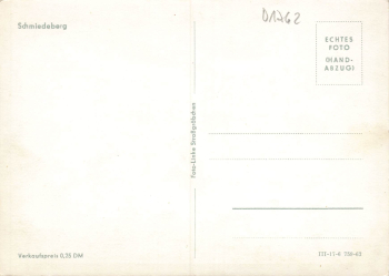 01744 Schmiedeberg Ansichtskarte * 1963