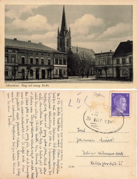 Schmueckert Posen Ring mit Kirche Bojanowo o 1943