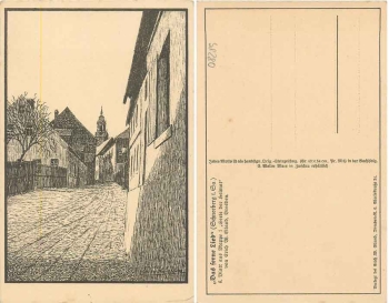 08289 Schneeberg "The distant song" artist card Erich W. Eiland *ca.1928