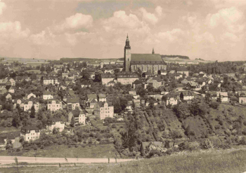 Schneeberg Erzgebirge Totalansicht * 1967