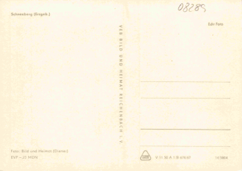 Schneeberg Erzgebirge Totalansicht * 1967