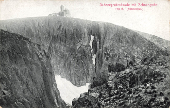 Schneegrubenbaude Riesengebirge Schlesien Śnieżne Kotły * 1909
