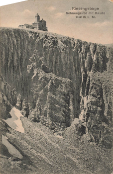 Schneegrubenbaude Riesengebirge Schlesien Śnieżne Kotły * um 1910