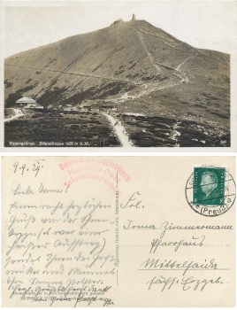 Riesengebirge Schneekoppe o 9.9.1929